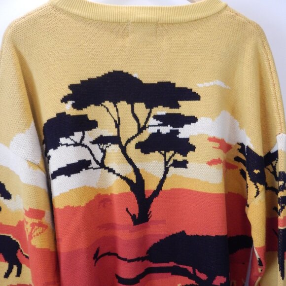 SINAR Men's Casual 100% Cotton Knit Sweater Loose Crew Neck Knitwear - Picture 7 of 9